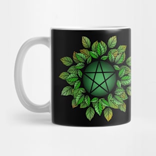 Leafy Green Pentagram T-Shirt Mug